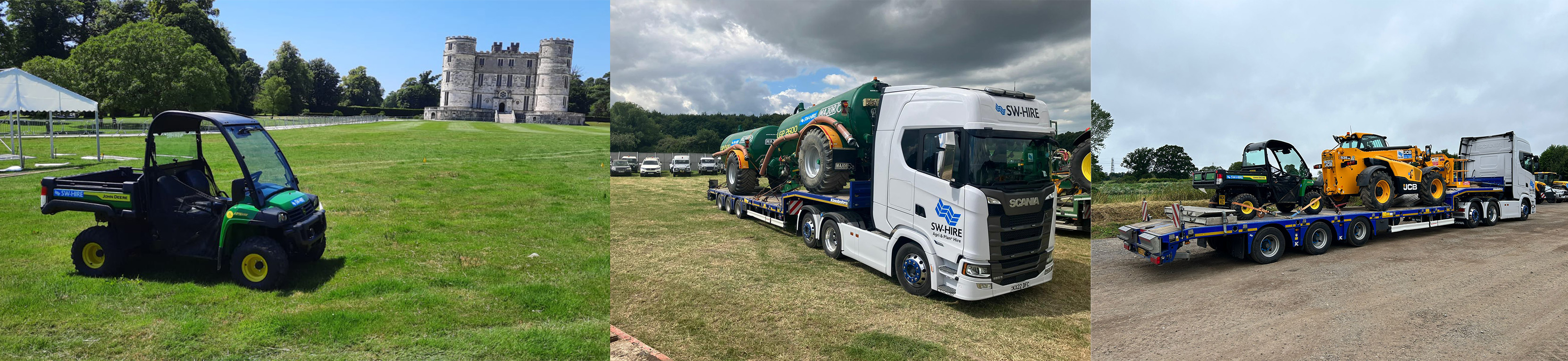 SW Hire John Deere Gator, tmajor tankers and telehandlers 